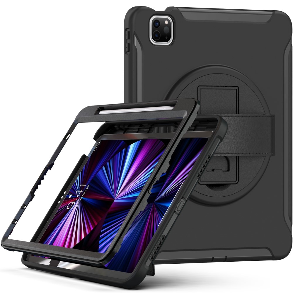iPad Pro 11 4th Gen (2022) Stoßfeste Hybrid-Hülle schwarz