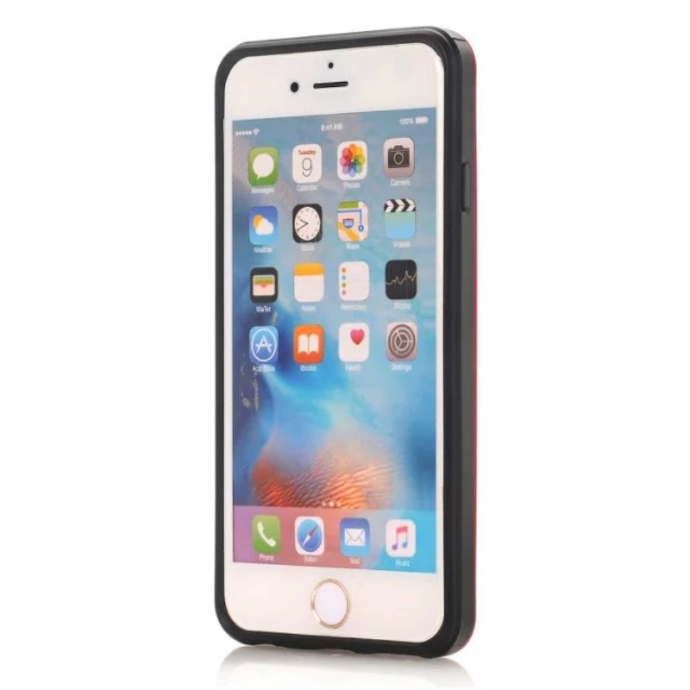 iPhone SE 2020 Handyhülle mit Kartenhalter Rot