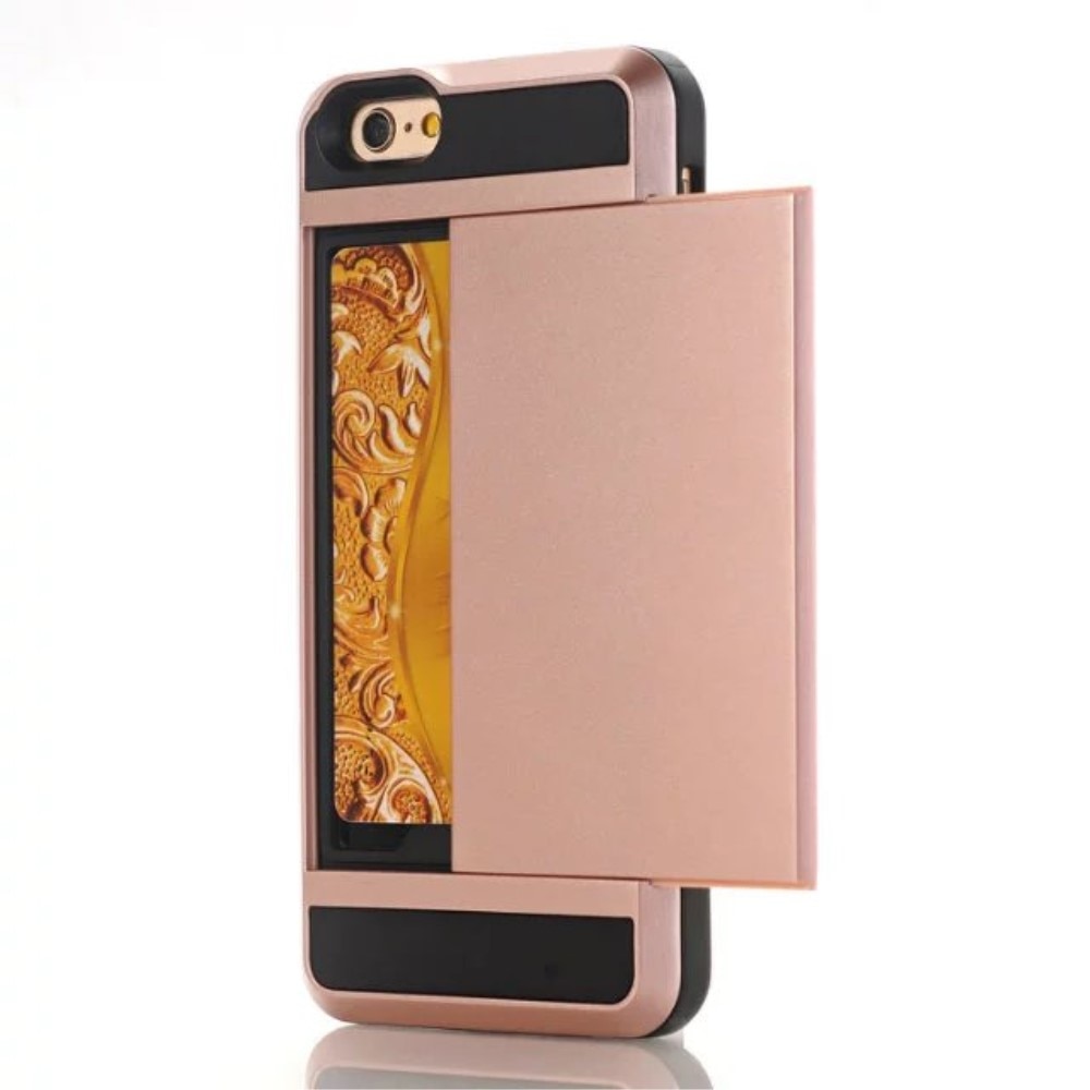 iPhone 7 Handyhülle mit Kartenhalter roségold