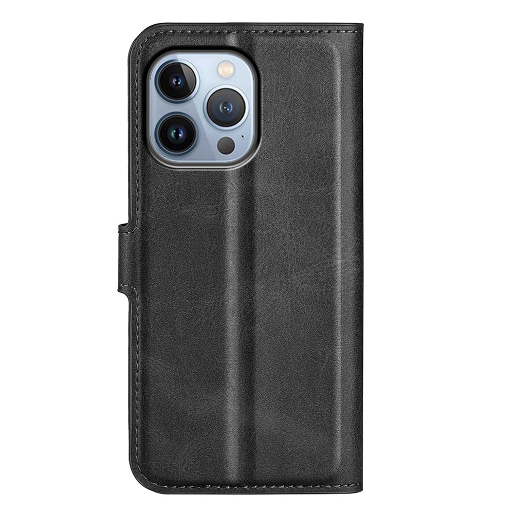 iPhone 14 Pro Max Leather Wallet Black