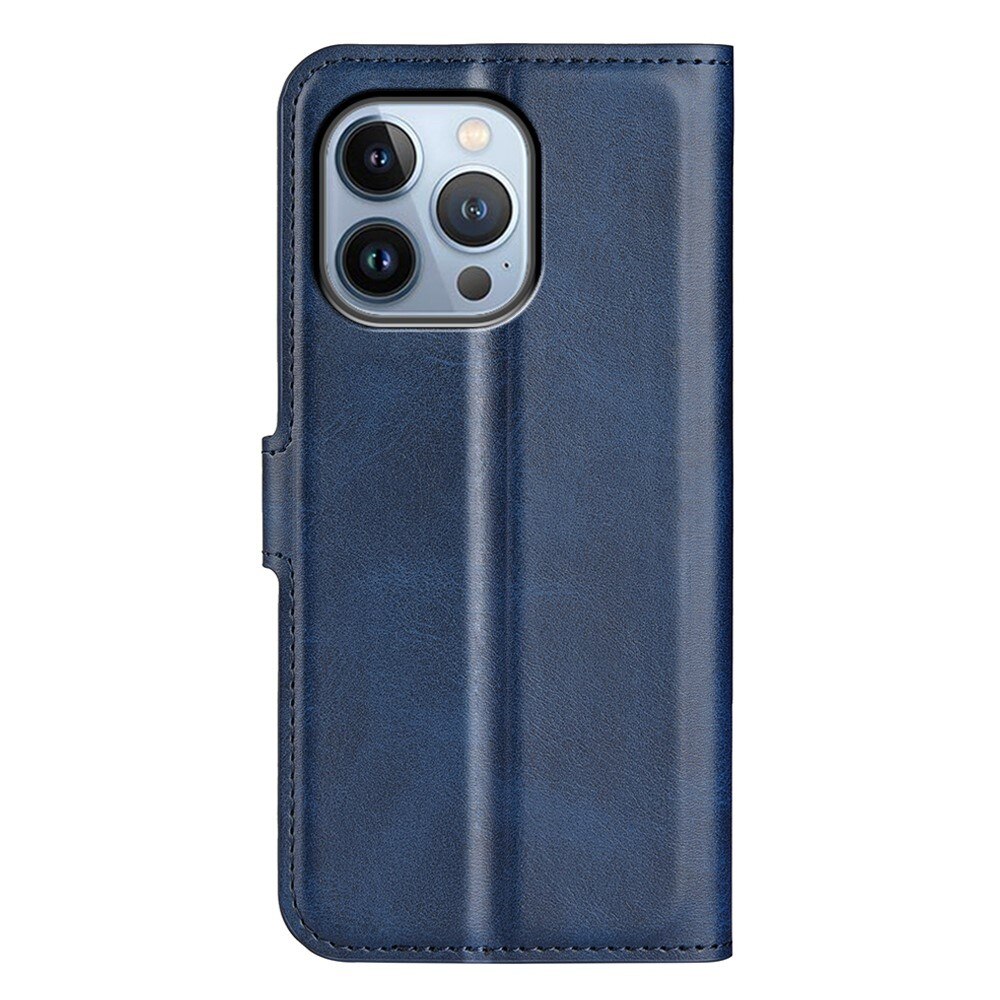 iPhone 14 Pro Max Leather Wallet Blue