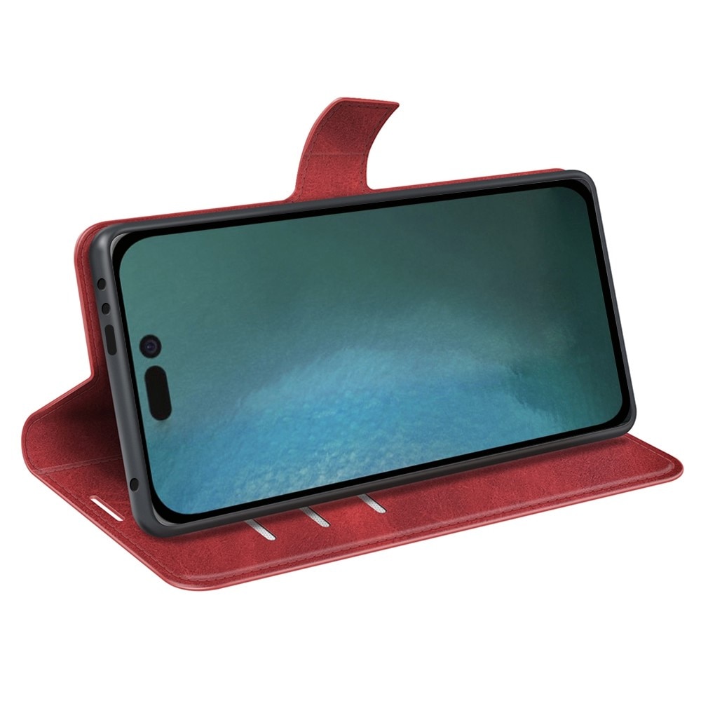 iPhone 14 Pro Leather Wallet Red