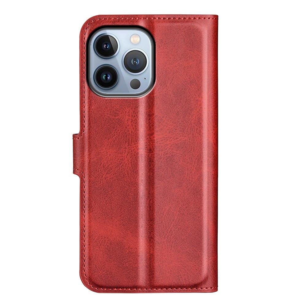 iPhone 14 Pro Leather Wallet Red
