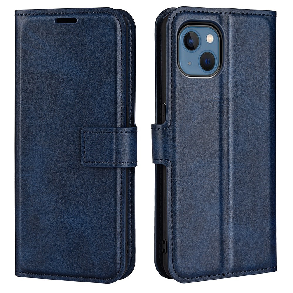 iPhone 14 Max Leather Wallet Blue
