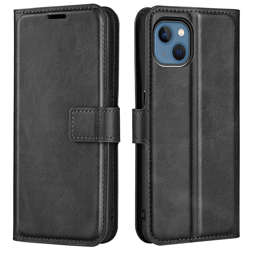 iPhone 14 Max Leather Wallet Black