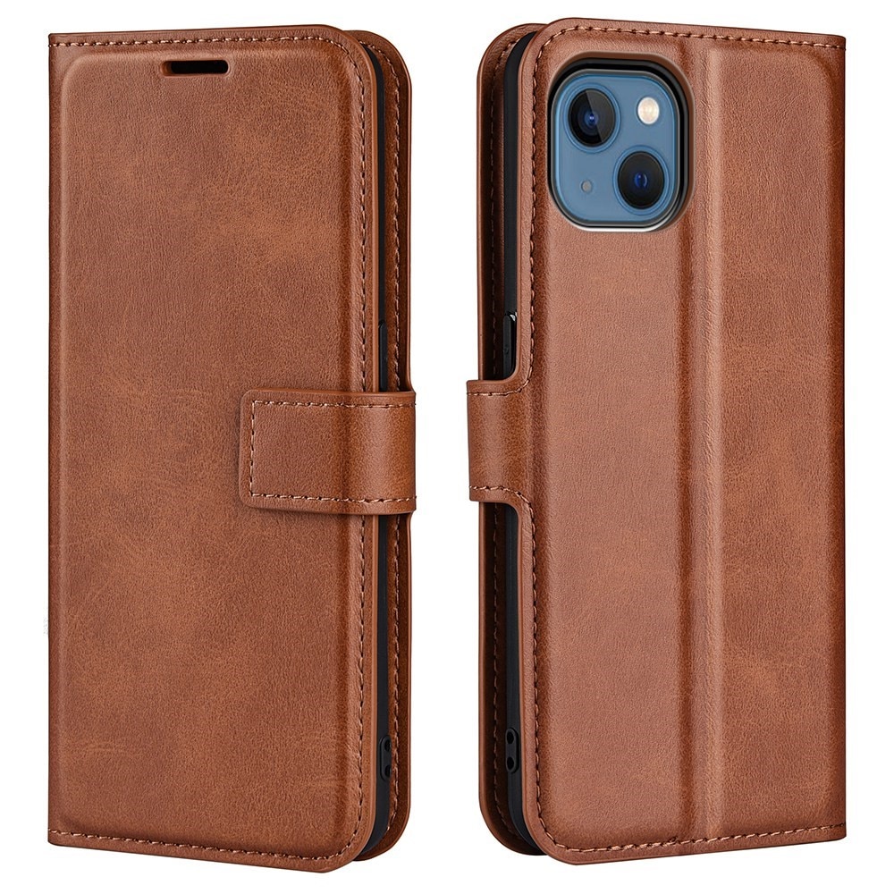iPhone 14 Max Leather Wallet Brown