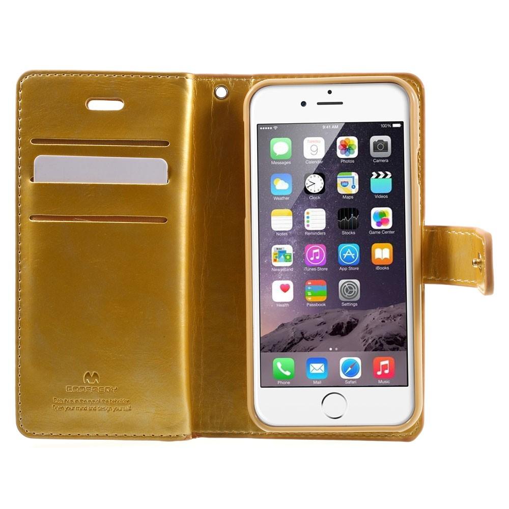 Mansoor Wallet Diary Case iPhone 7/8/SE Gold