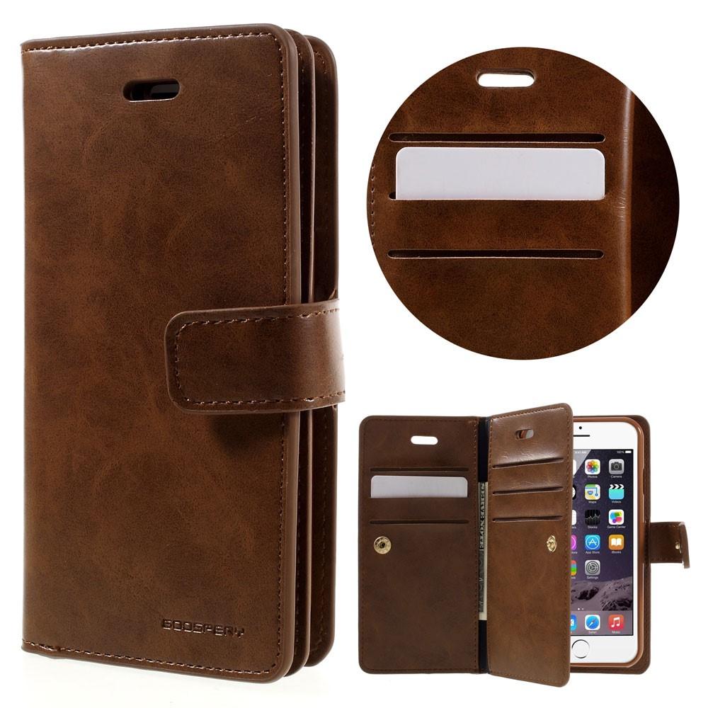 Mansoor Wallet Diary Case iPhone 7/8/SE Braun