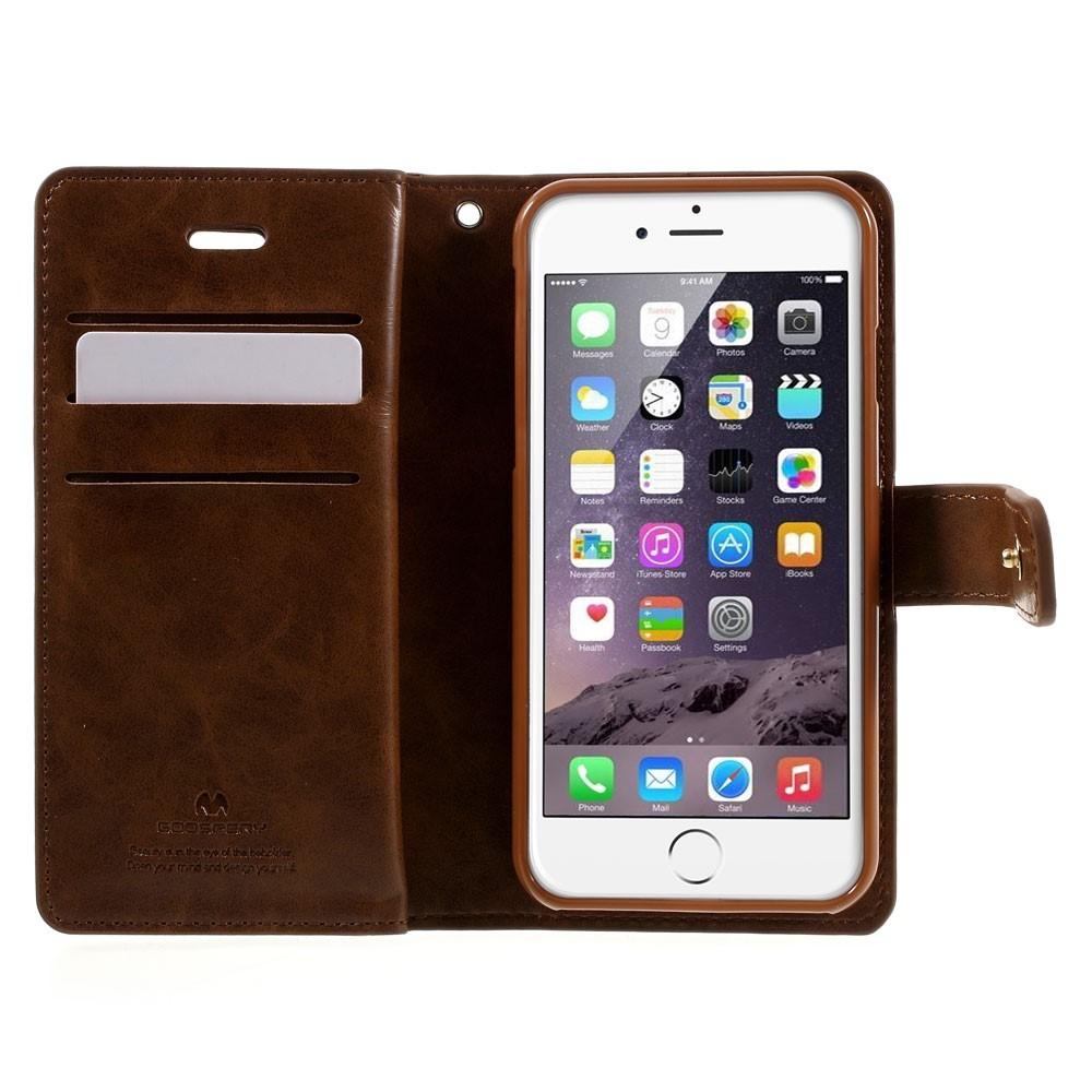 Mansoor Wallet Diary Case iPhone 7/8/SE Braun