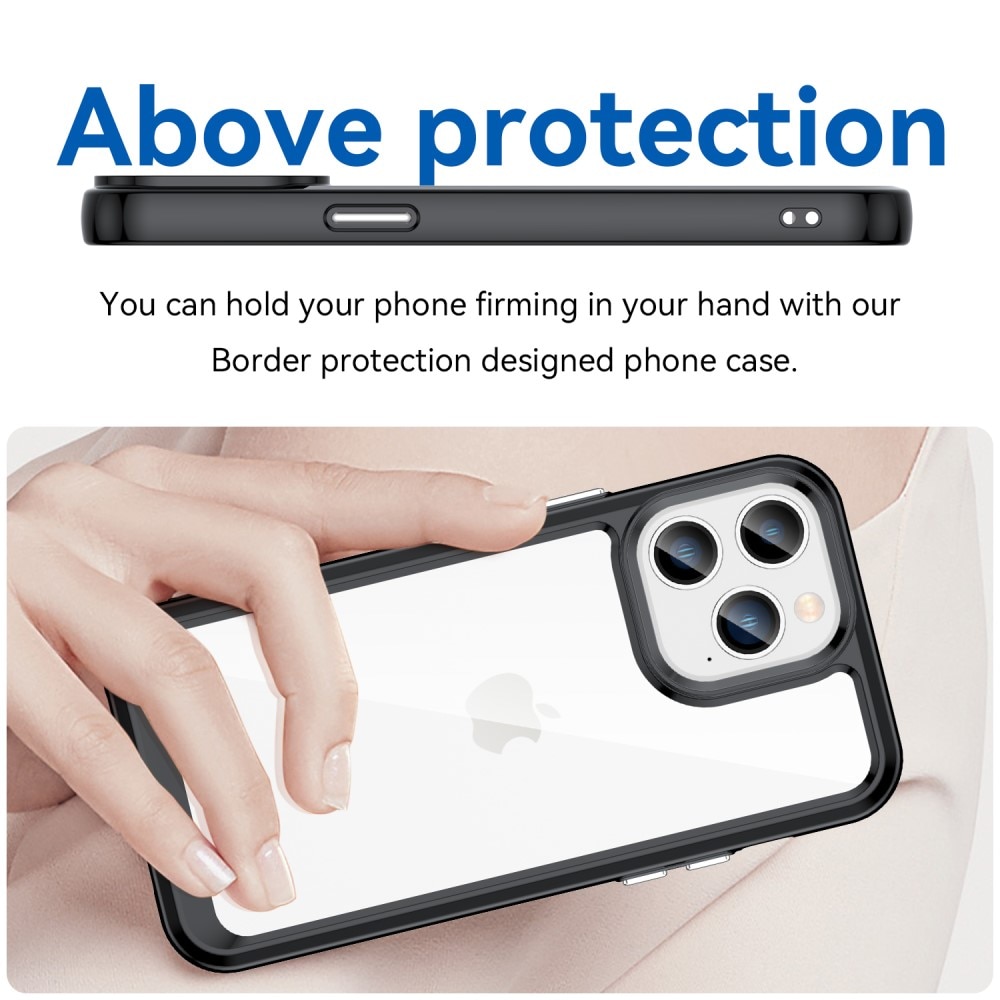 iPhone 14 Pro Hybrid-Hülle Schwarz