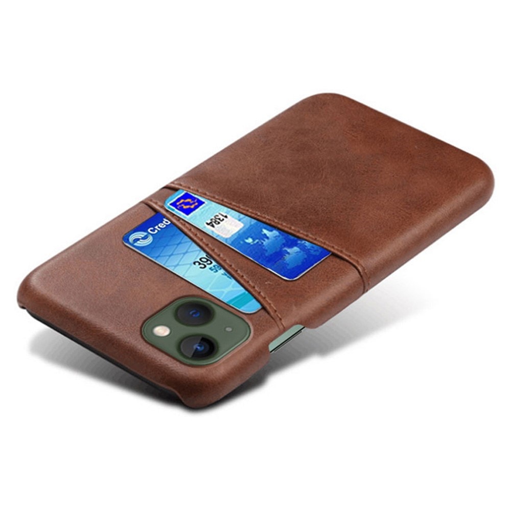 Card Slots Case iPhone 14 Brown