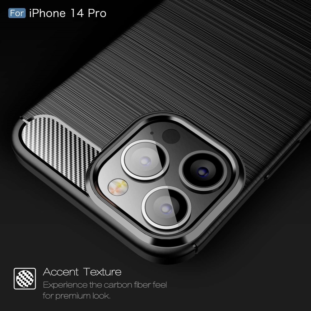 Brushed TPU Case iPhone 14 Pro Black