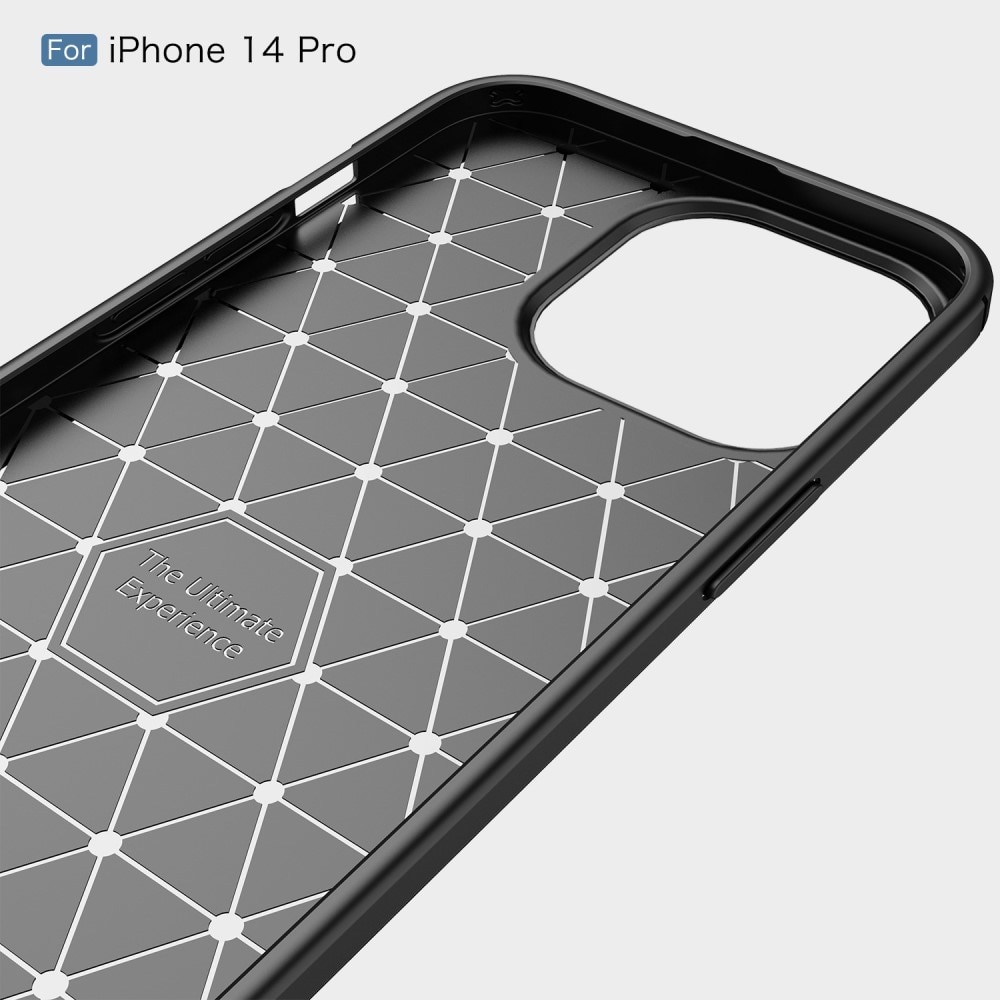 iPhone 14 Pro Hülle TPU Brushed Schwarz