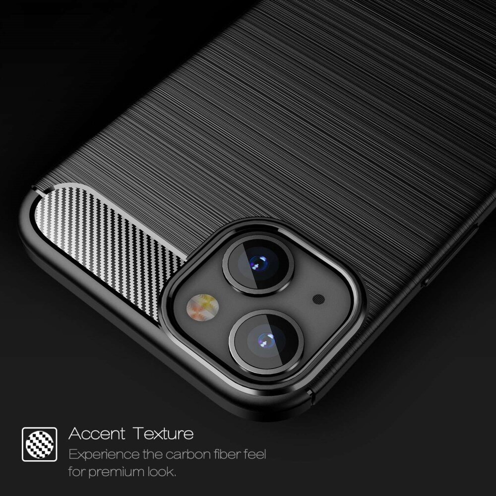 iPhone 14 Hülle TPU Brushed Schwarz