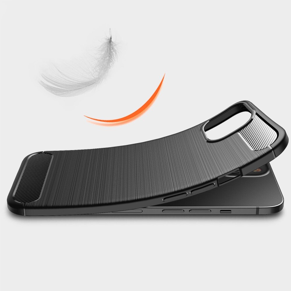 iPhone 14 Hülle TPU Brushed Schwarz