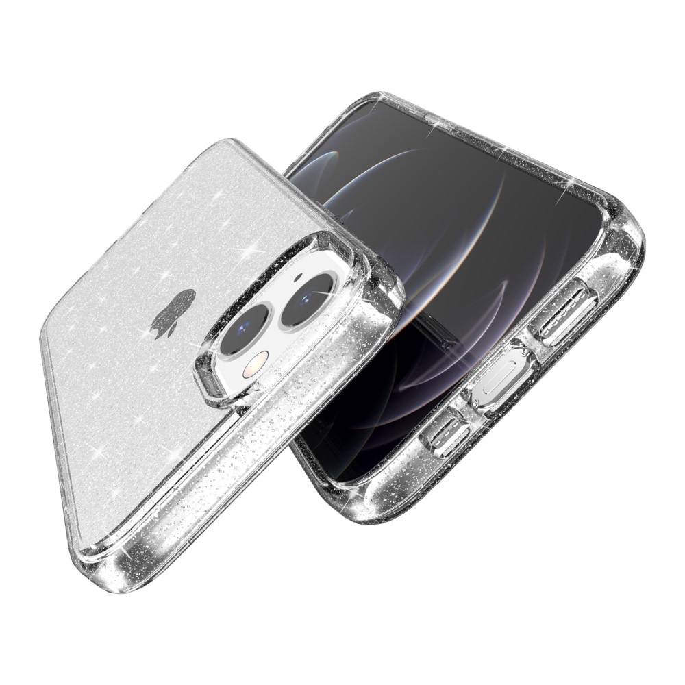 Liquid Glitter Case iPhone 15 durchsichtig
