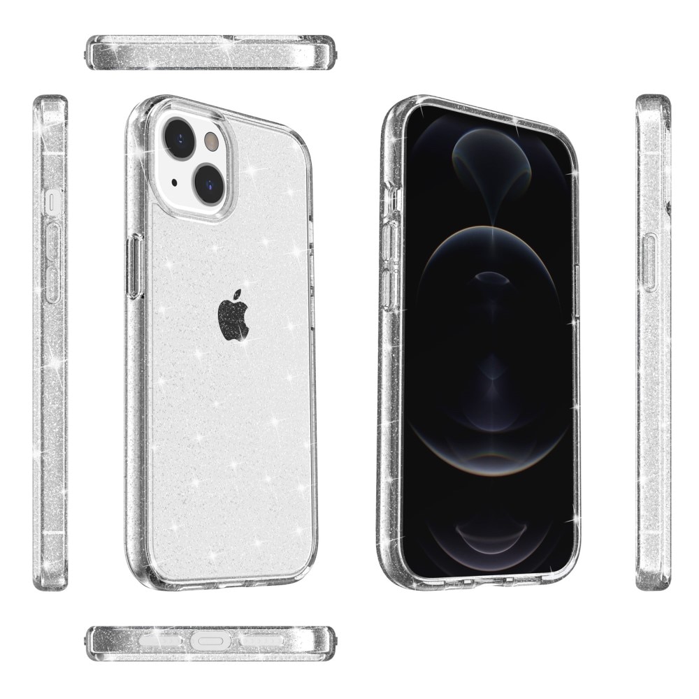 Liquid Glitter Case iPhone 15 durchsichtig