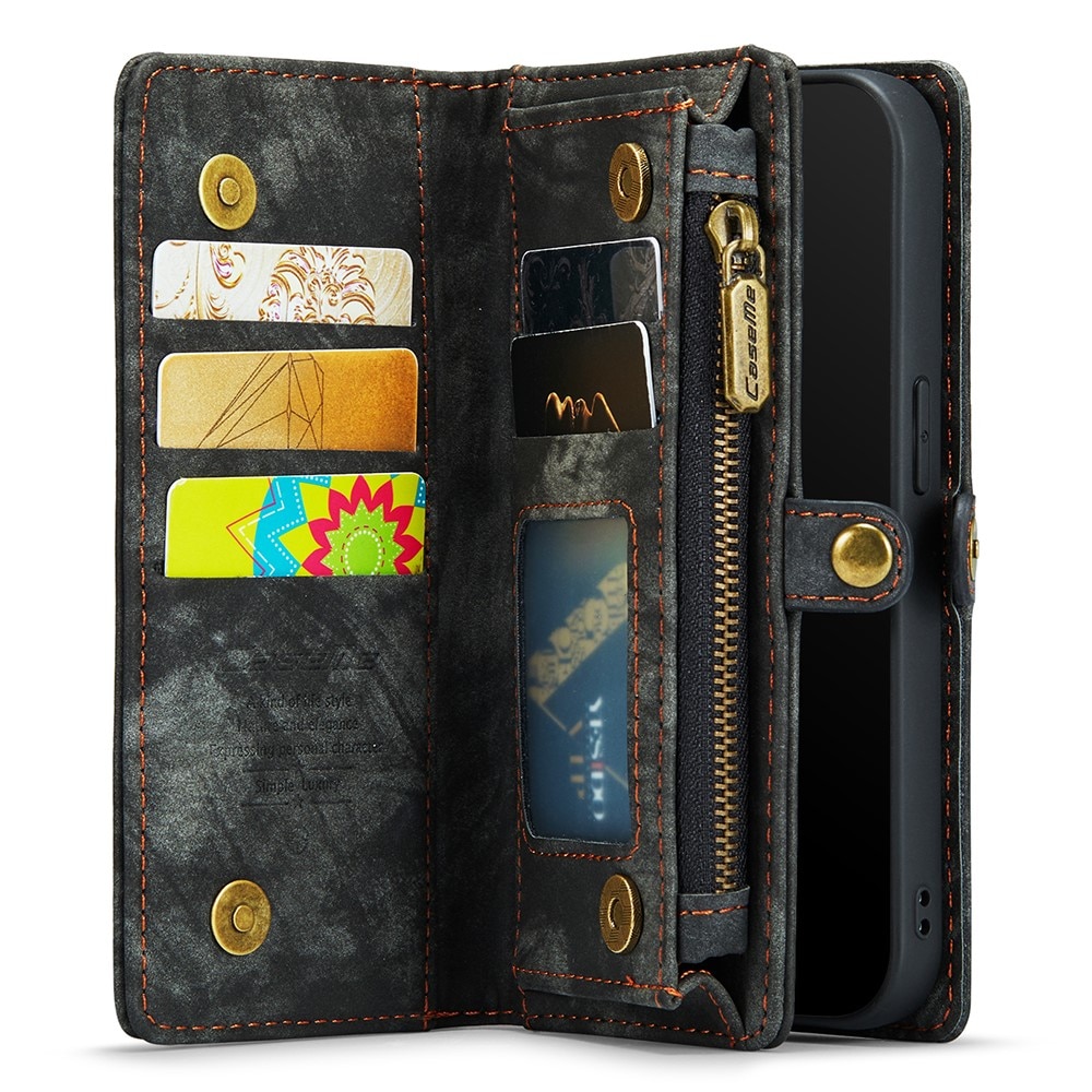 Multi-slot Portemonnaie-Hülle iPhone 7 Plus/8 Plus Grau