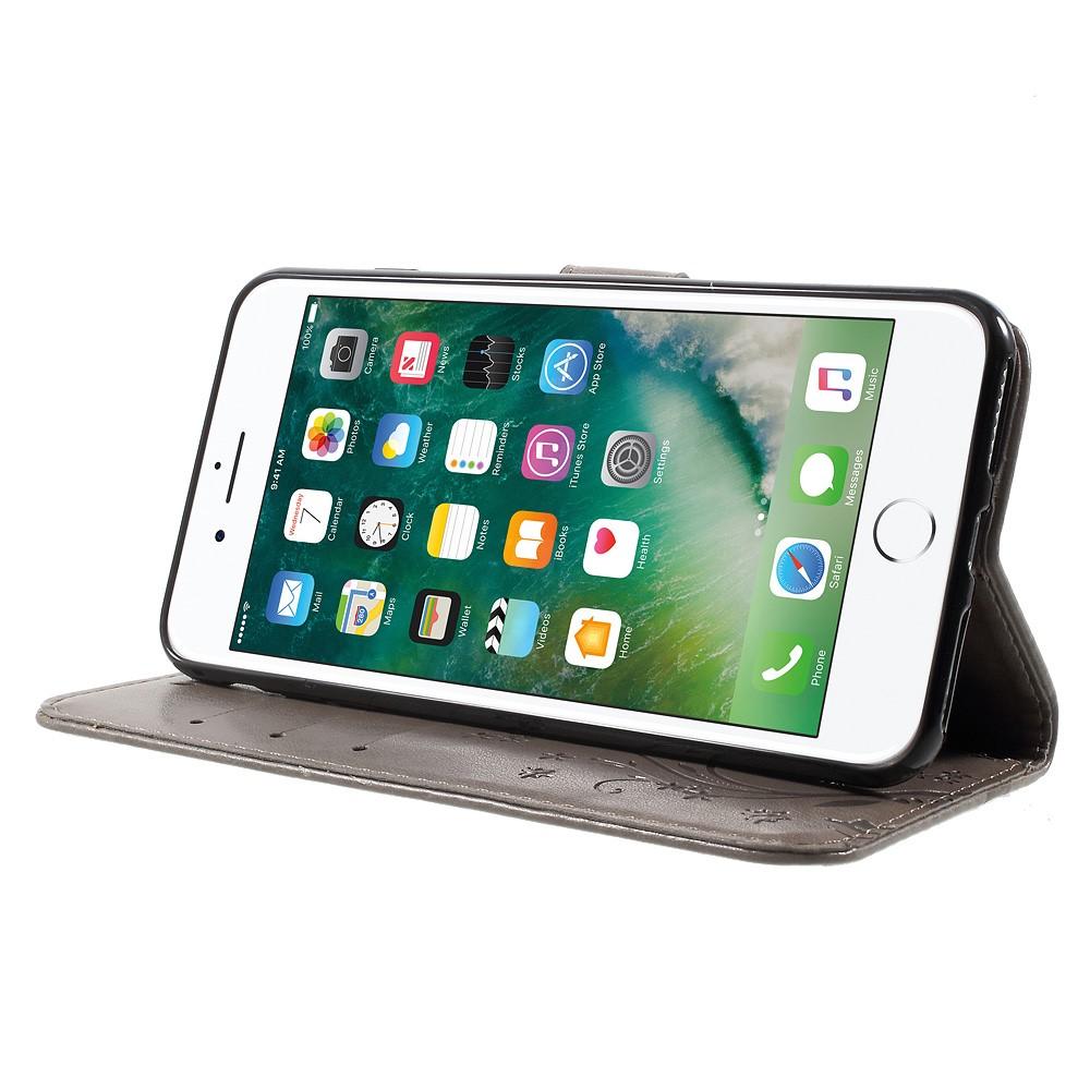 Apple iPhone 7 Plus/iPhone 8 Plus Handyhülle mit Schmetterlingsmuster, Grau
