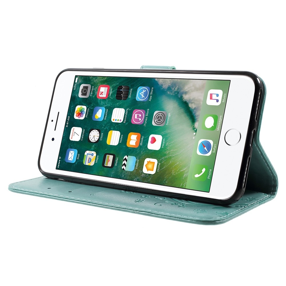 iPhone 7 Plus/8 Plus Handyhülle mit Schmetterlingsmuster, grün
