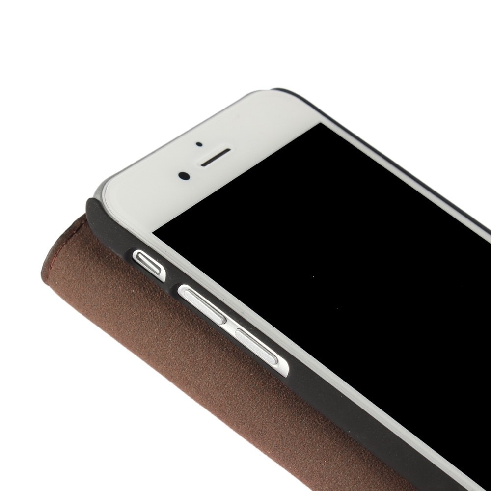 iPhone 8 Handytasche aus Echtem Leder dunkelbraun