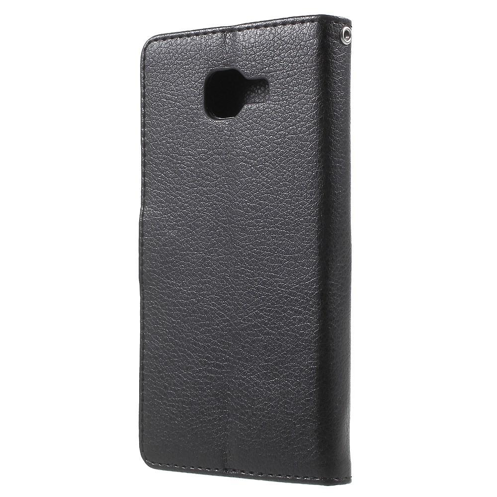 Samsung Galaxy A5 2016 Portemonnaie-Hülle Schwarz