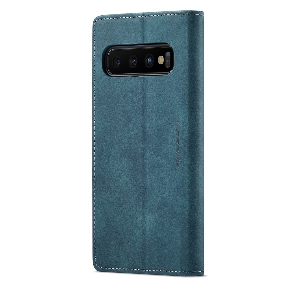 Slim Portemonnaie-Hülle Samsung Galaxy S10 Blau
