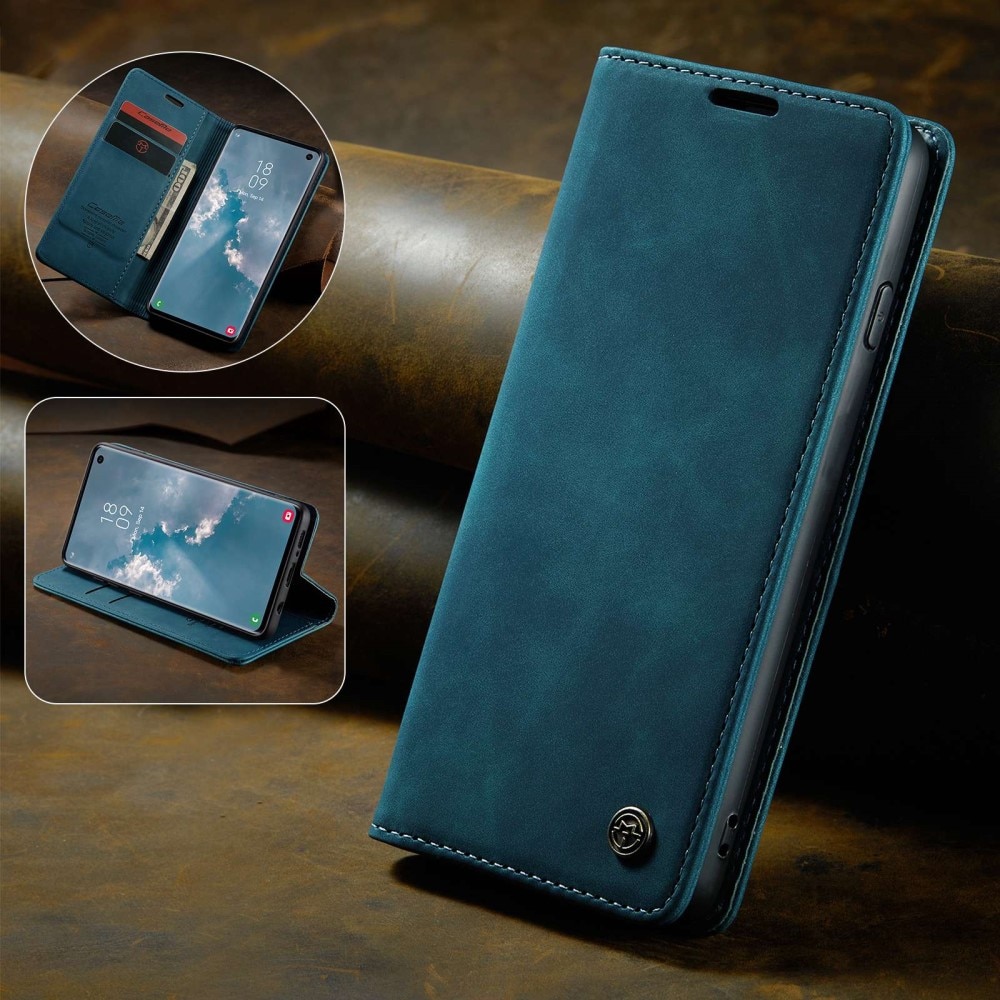 Slim Portemonnaie-Hülle Samsung Galaxy S10 blau