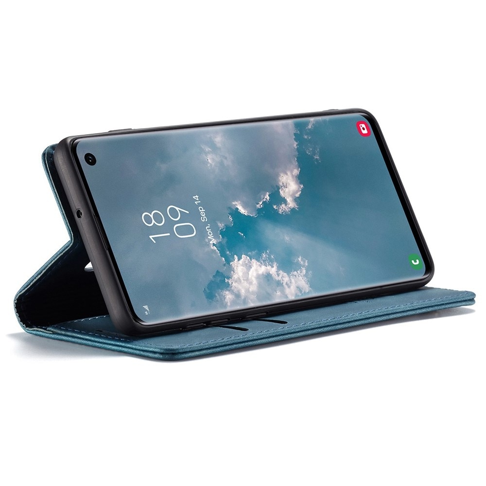 Slim Portemonnaie-Hülle Samsung Galaxy S10 Blau