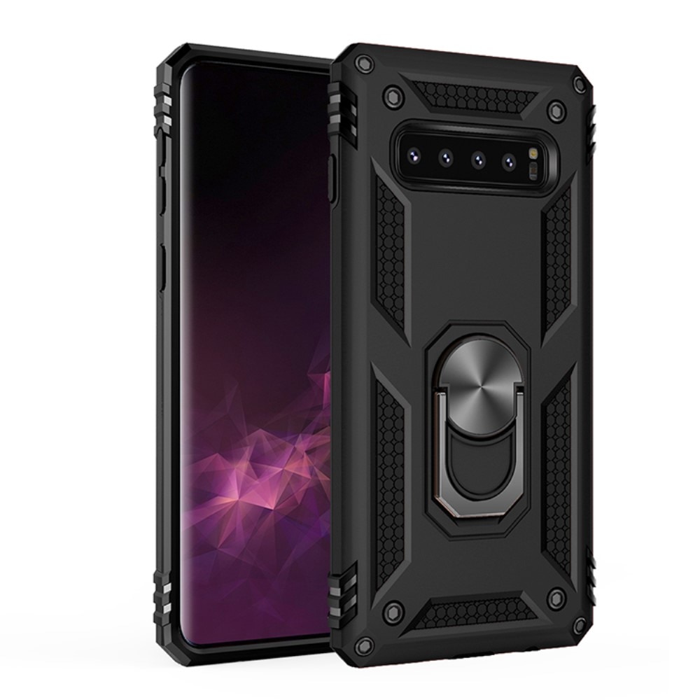 Samsung Galaxy S10 Plus Hybrid-Hülle Tech Ring schwarz