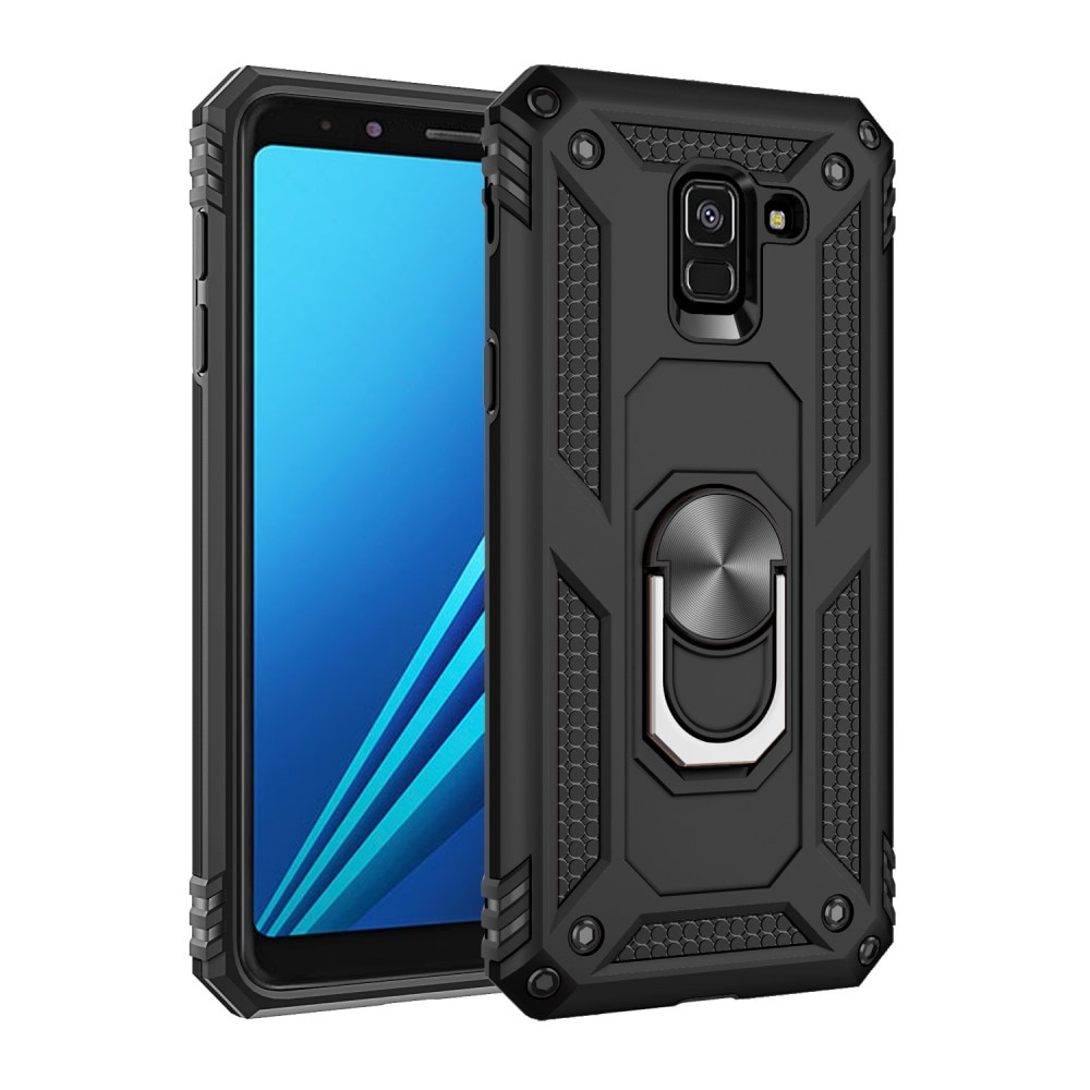 Samsung Galaxy A8 2018 Hybrid-Hülle Tech Ring schwarz