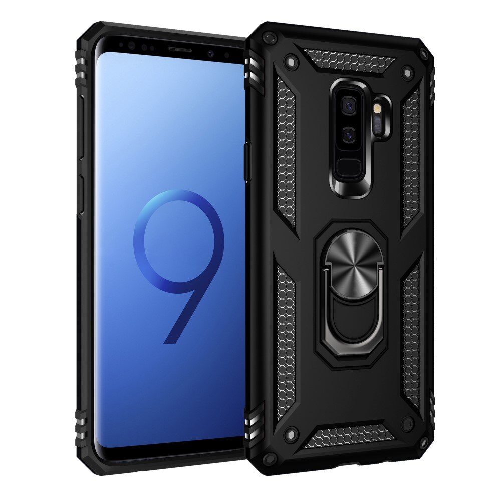 Samsung Galaxy S9 Plus Hybrid-Hülle Tech Ring schwarz