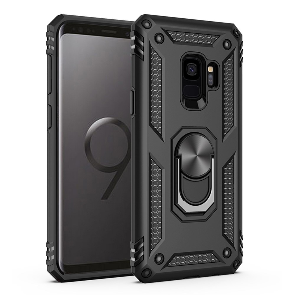 Samsung Galaxy S9 Hybrid-Hülle Tech Ring schwarz