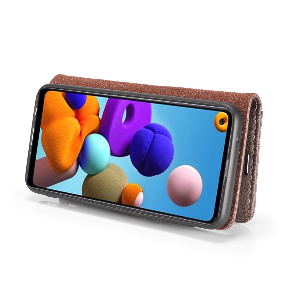 Handytasche Magnetische Samsung Galaxy A21s Brown