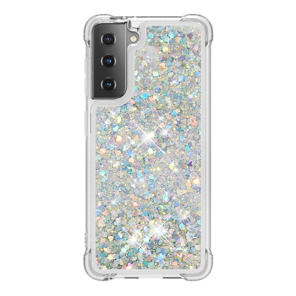 Samsung Galaxy S21 Glitter Powder TPU Case Silber