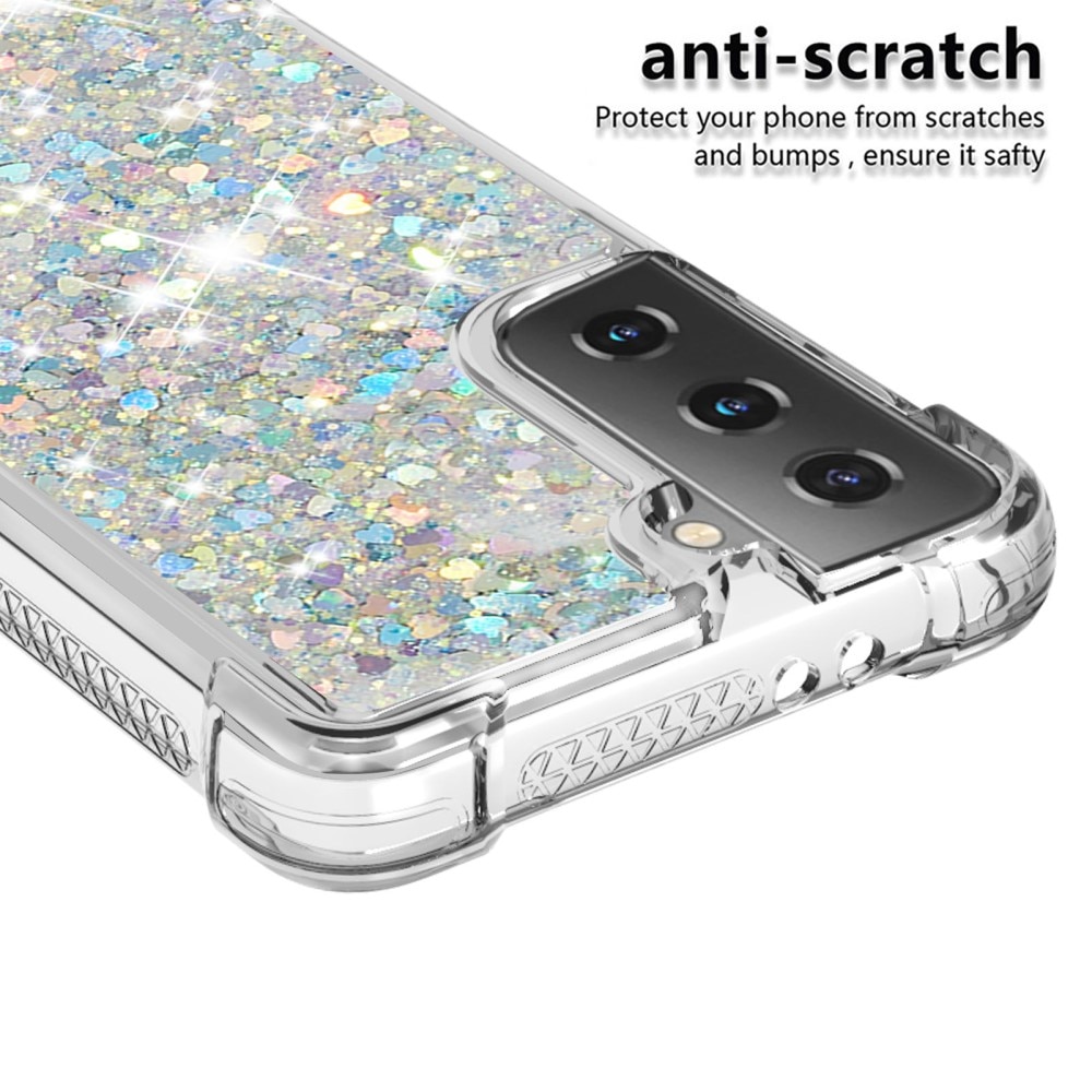 Samsung Galaxy S21 Glitter Powder TPU Case Silber