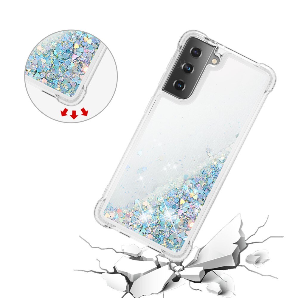 Samsung Galaxy S21 Glitter Powder TPU Case Silber