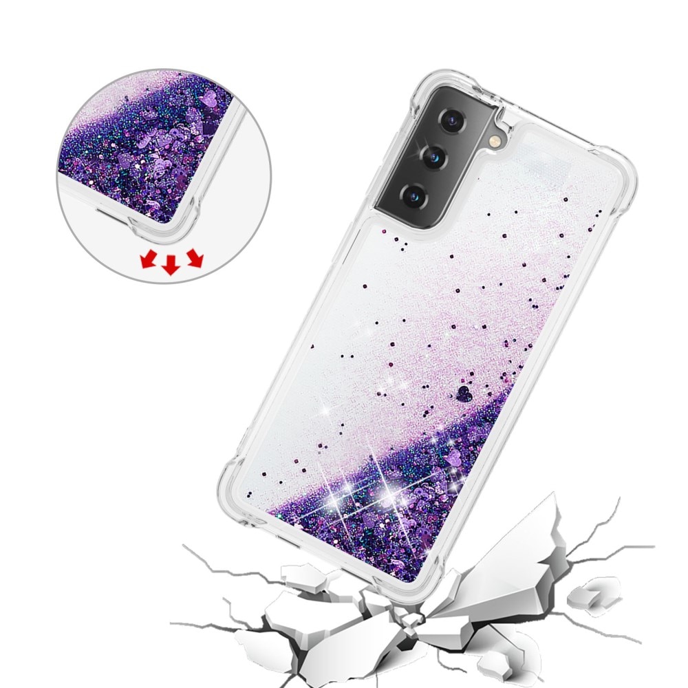 Samsung Galaxy S21 Glitter Powder TPU Case Lila