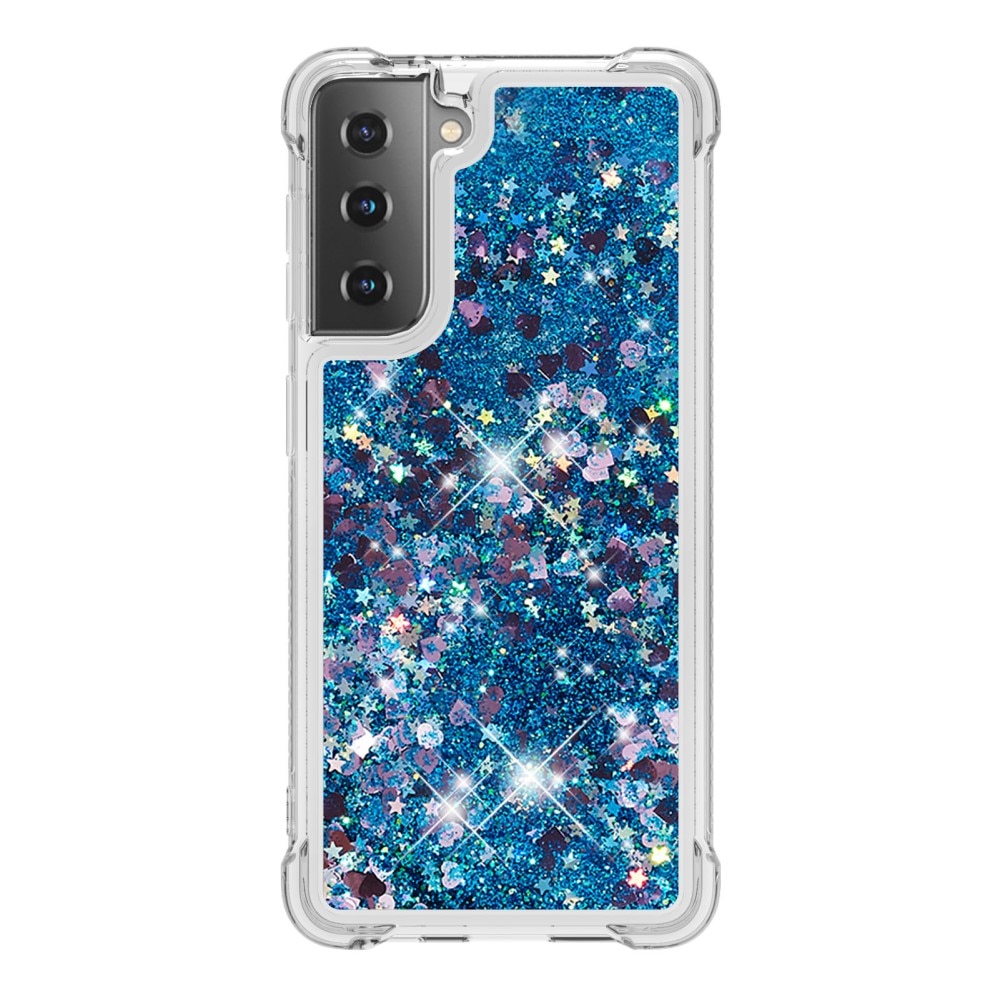 Samsung Galaxy S21 Glitter Powder TPU Case Blau