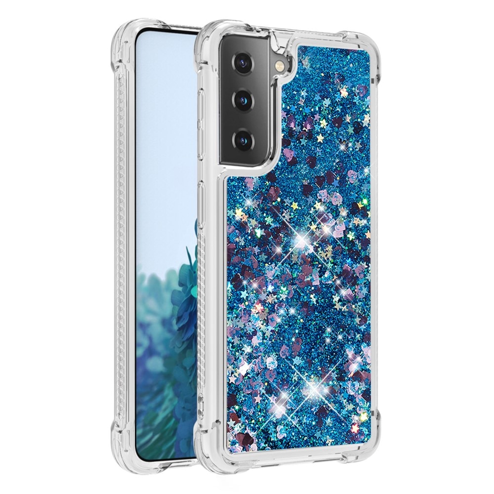 Samsung Galaxy S21 Glitter Powder TPU Case Blau