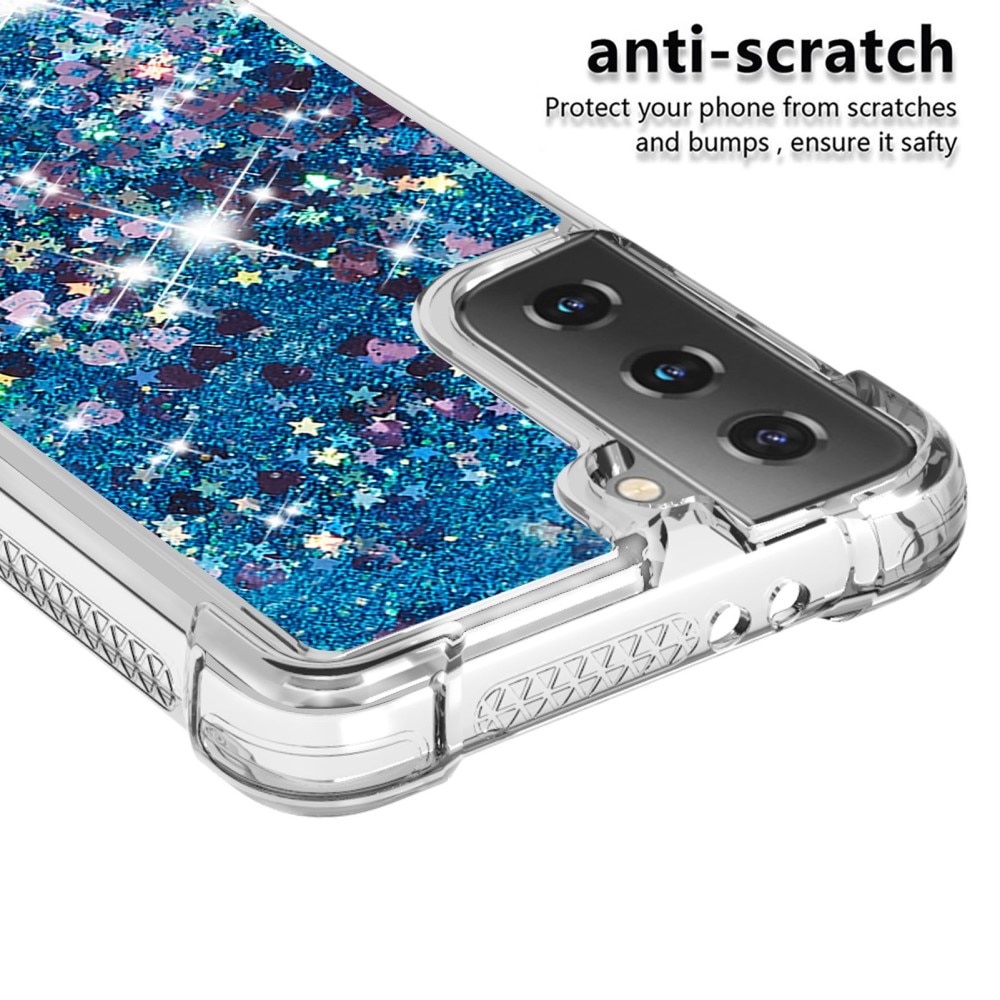 Samsung Galaxy S21 Glitter Powder TPU Case Blau