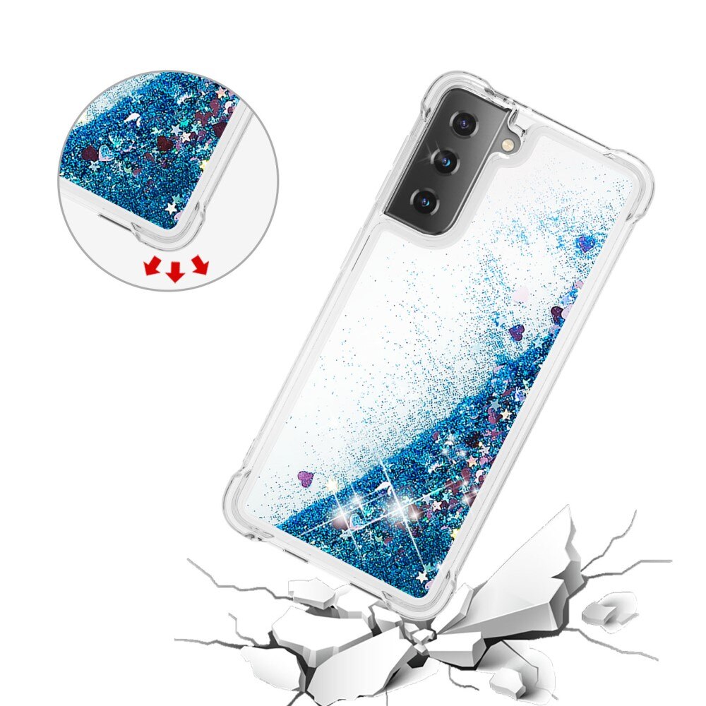 Samsung Galaxy S21 Glitter Powder TPU Case Blau