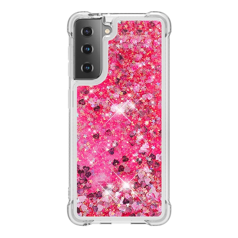 Samsung Galaxy S21 Glitter Powder TPU Case Rosa