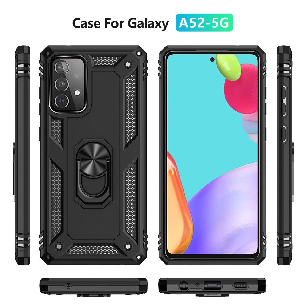 Samsung Galaxy A52/A52s Hybrid-Hülle Tech Ring schwarz