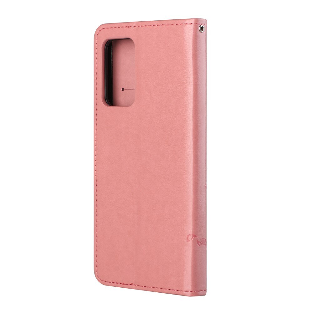 Samsung Galaxy A82 5G Handyhülle mit Schmetterlingsmuster, Rosa