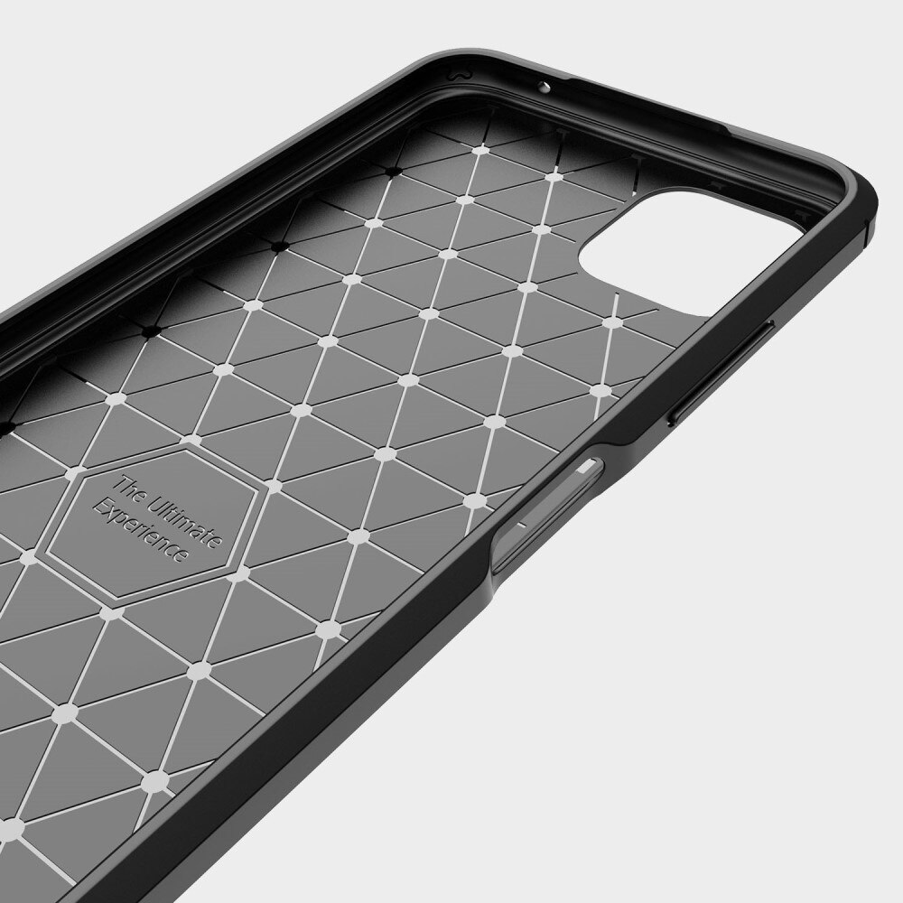 Samsung Galaxy A22 5G Hülle TPU Brushed Schwarz