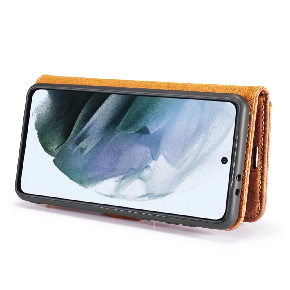 Handytasche Magnetische Samsung Galaxy S21 FE Cognac