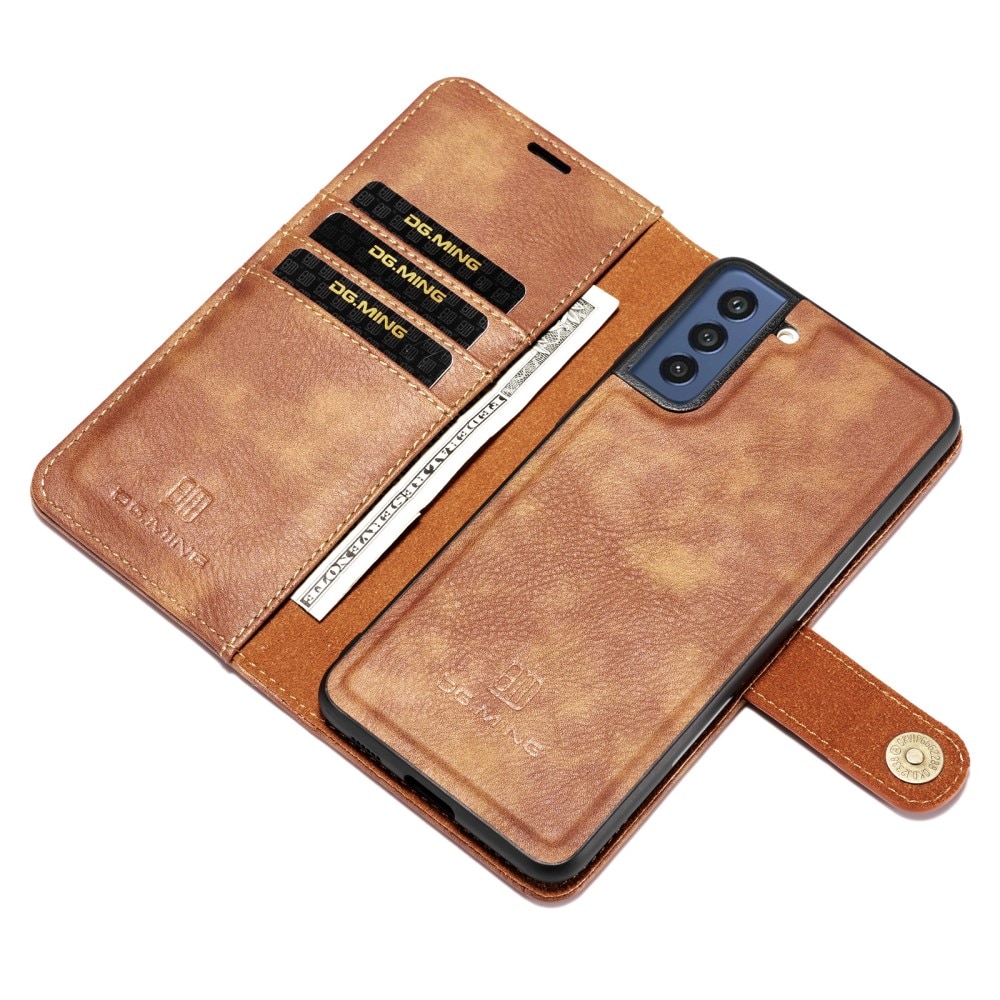 Handytasche Magnetische Samsung Galaxy S21 FE Cognac