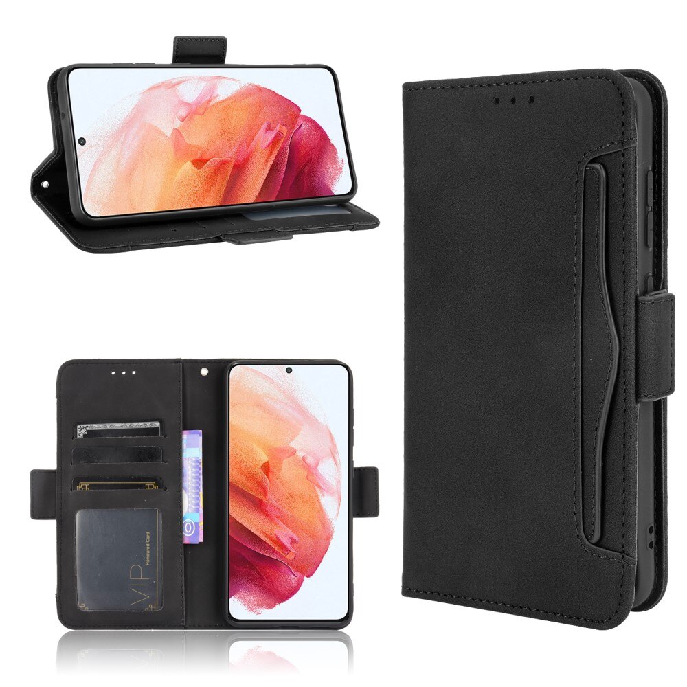 Samsung Galaxy S21 FE Multi Portemonnaie-Hülle Schwarz