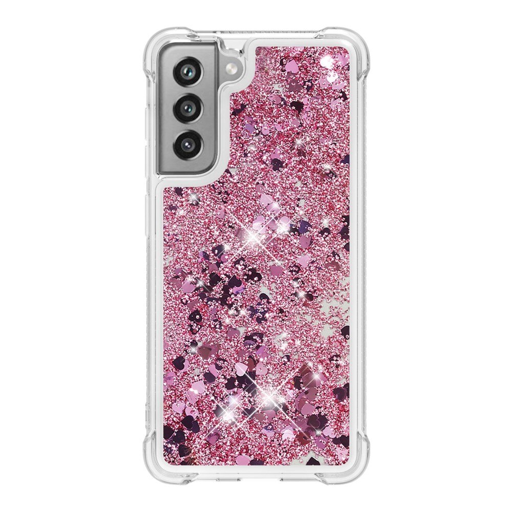 Samsung Galaxy S21 FE Glitter Powder TPU Handyhülle rosa